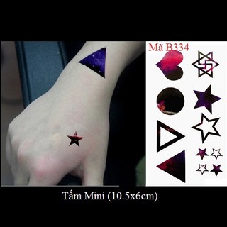 Xăm dán tattoo trái tim B334