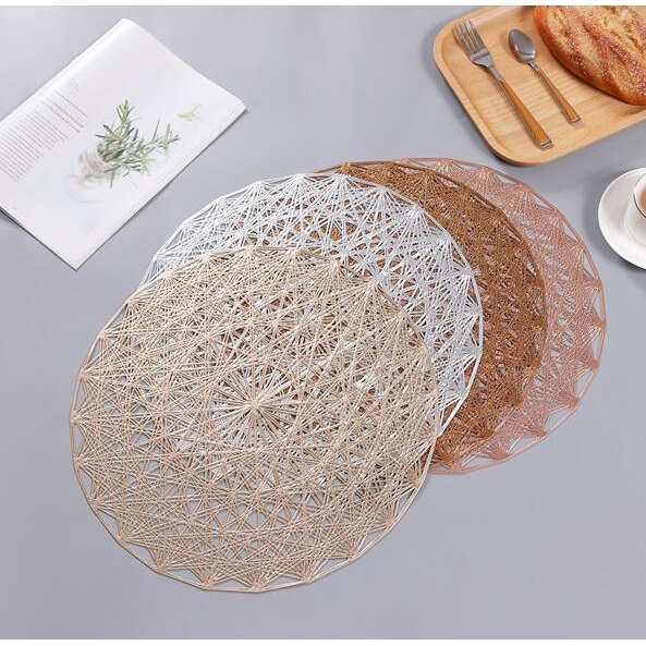 Round Table Mats Insulated High Temperature Resistance Waterproof Placemat