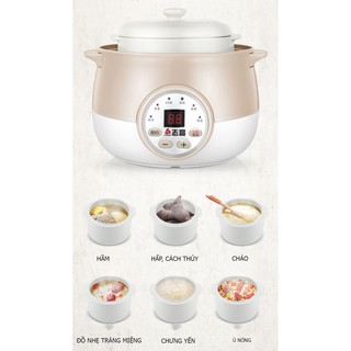 [Hàng có sẵn] Nồi điện nấu cháo ,hầm canh, chưng yến 1l Chigo