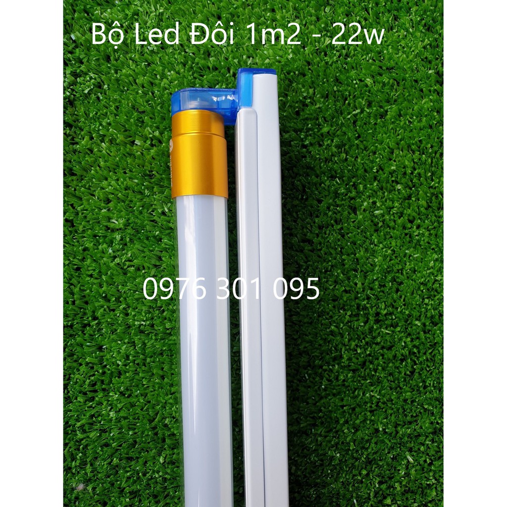 Bộ Bóng Đèn Led Tuýp 1m2 22w đầu nhôm cao cấp siêu sáng ( tản nhiệt tốt )