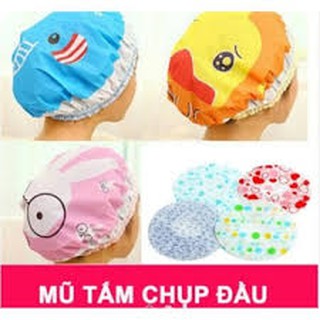 Mũ gội đầu người lớn,mũ đội khi gội đầu khi tắm cho các chị em