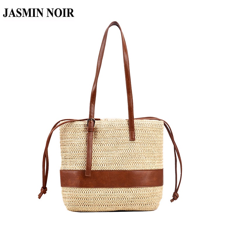 Túi Xách JASMIN NOIR Bucket Đeo Vai Màu Sắc Tương Phản Thời Trang Dành Cho Nữ