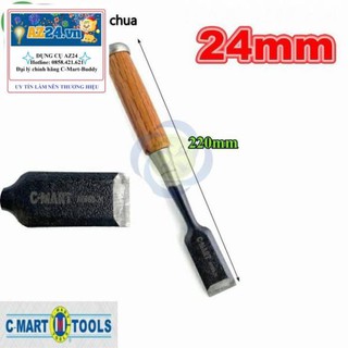 Đục thợ mộc cán gỗ C-Mart A0088-24 24mm (dungcucamtay1808)