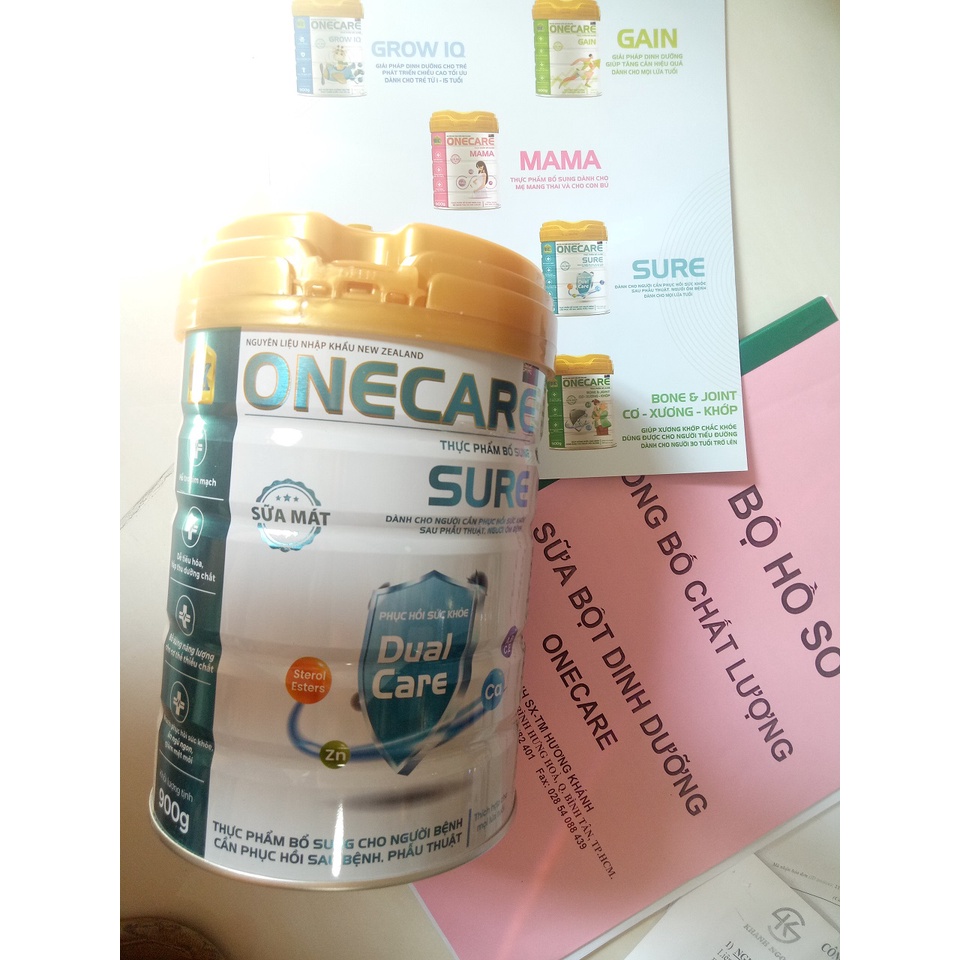 Sữa phục hồi sức khỏe cho người già, ăn uống kém Onecare Sure 900g – Nhanh phục hồi sức khỏe, ăn ngủ ngon, giảm mệt mỏi