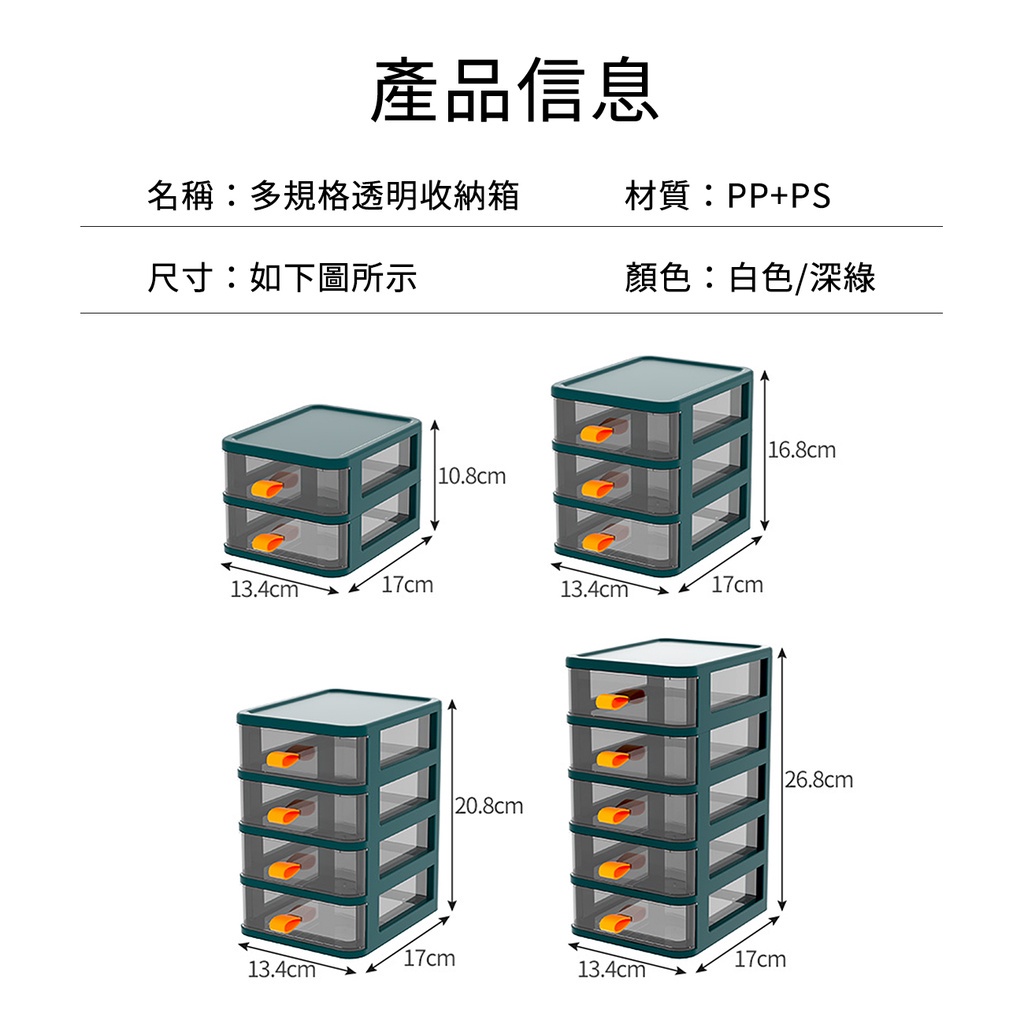 Hộp đựng đồ dùng JUJIAJIA thiết kế trong suốt nhiều lớp đa năng tiện lợi