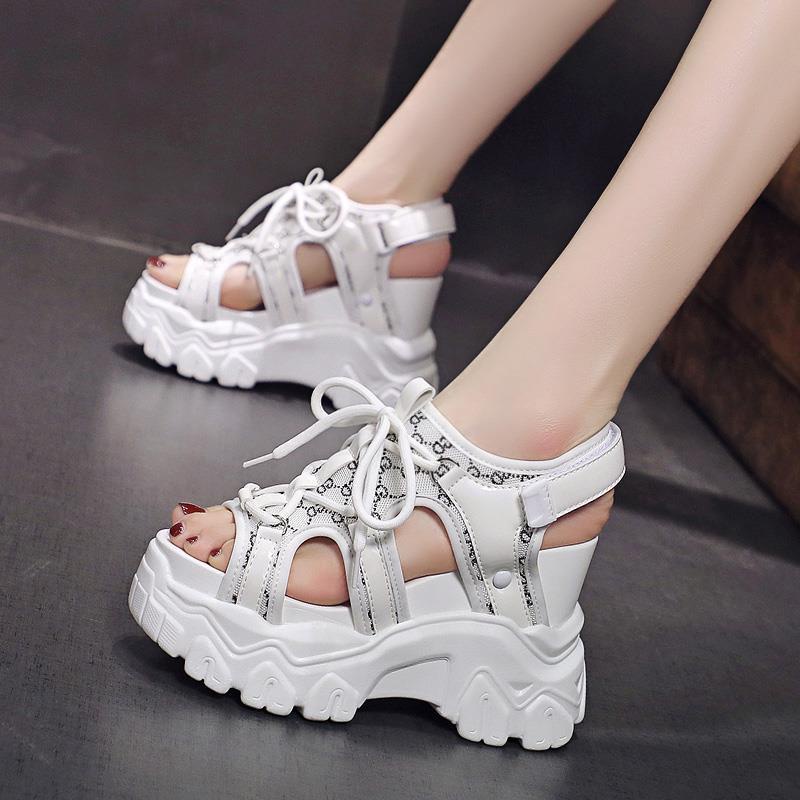 Giày Sandal Thể Thao Đế Dày Tăng Chiều Cao 2022 Thời Trang Mùa Hè Mới Cho Nữ