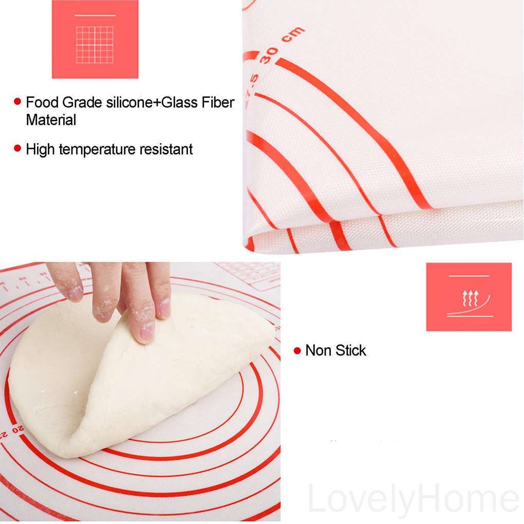 Thảm nhào bột làm bánh bằng silicone không dính diy