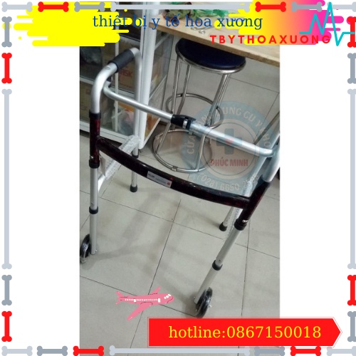 [Hàng Chính Hãng] Khung Tập Đi Cho Người Gìa Bánh Xe Lớn LUCASS W57 - Người Già Đi Lại Vững Vàng Hơn – Tải Trọng 100kg