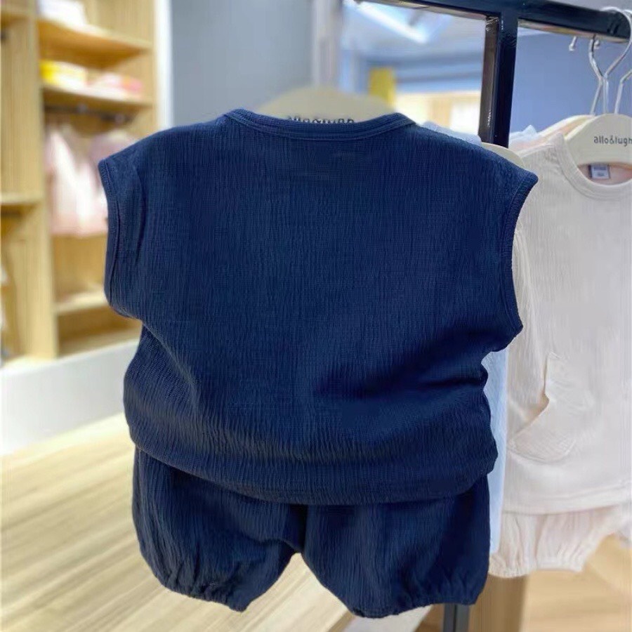 Bộ Đũi Quần Đùi Áo Ba Lỗ Cho Bé Trai Và Bé Gái Chất Đũi Cao Cấp Từ 5kg Đến 28kg Ken Store