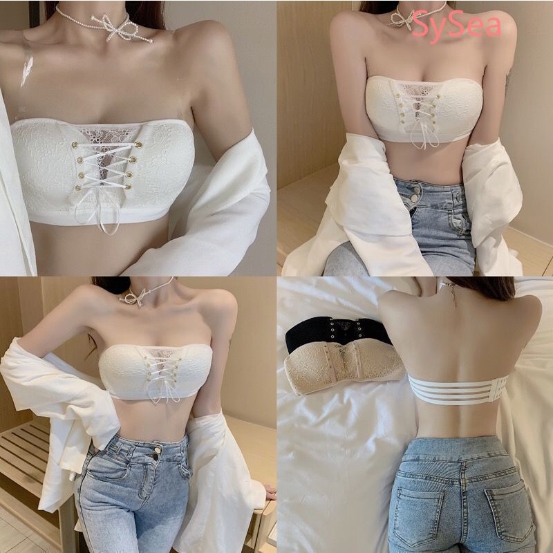 Áo Ngực Không Dây Phối Ren Quyến Rũ Cho Nữ