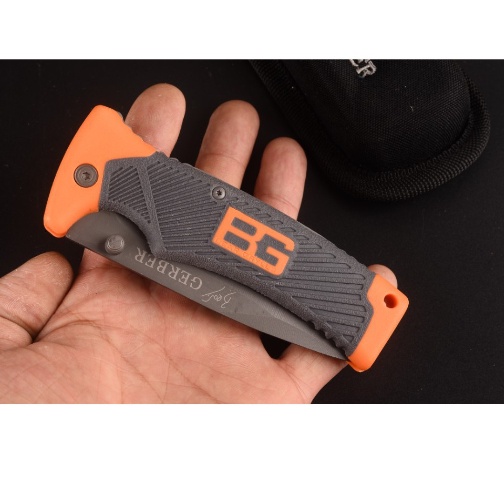 Dao phượt tặng kèm bao da bao gỗ gấp gọn gerber