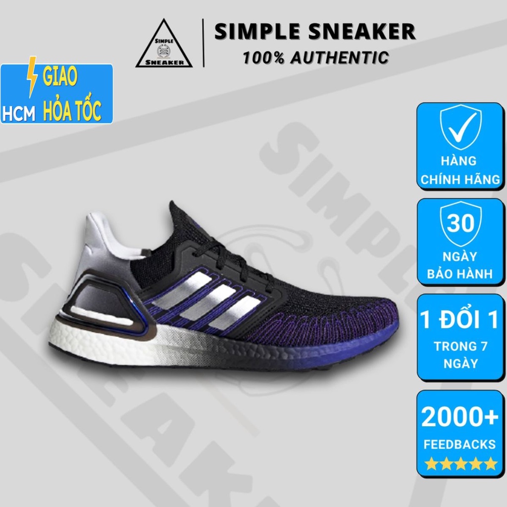 Giày Ultra Boost 20 Chính Hãng💙FREESHIP💙Adidas Ultraboost 20 5th Annivesary Pack- Giày Chạy Bộ Tập Gym - Simple Sneaker