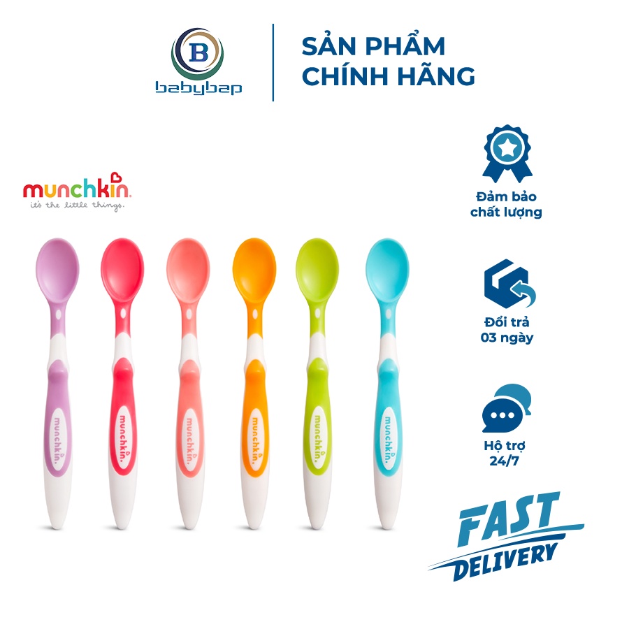 Bộ Thìa Mềm Munchkin  Thích Hợp Với Bé Trên 3 Tháng Tuổi