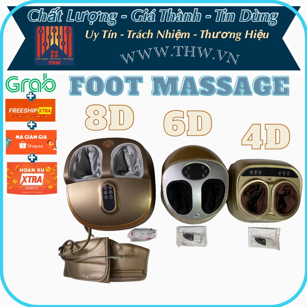 | THW | Máy massage bấm huyệt. mát xa chân 360 độ với nhiệt độ ấm chân.