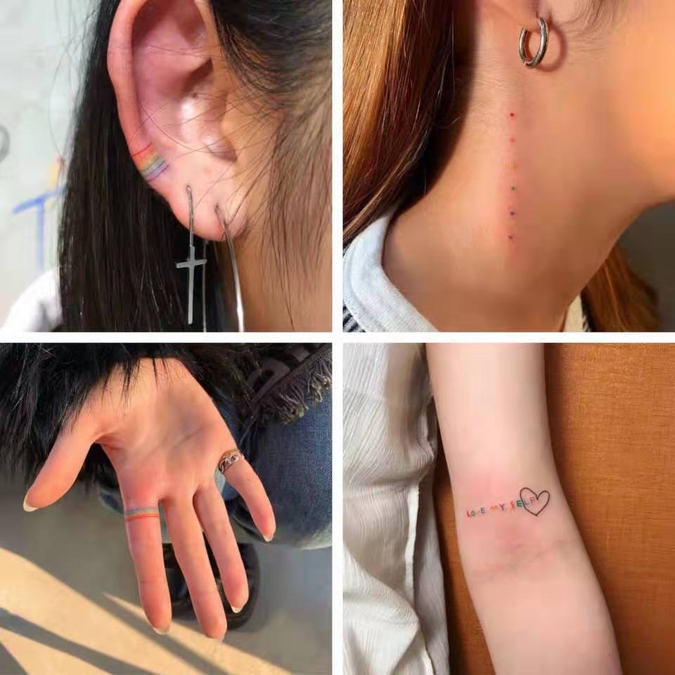 Bộ 30 miếng hình xăm dán trang trí đáng yêu sành điệu