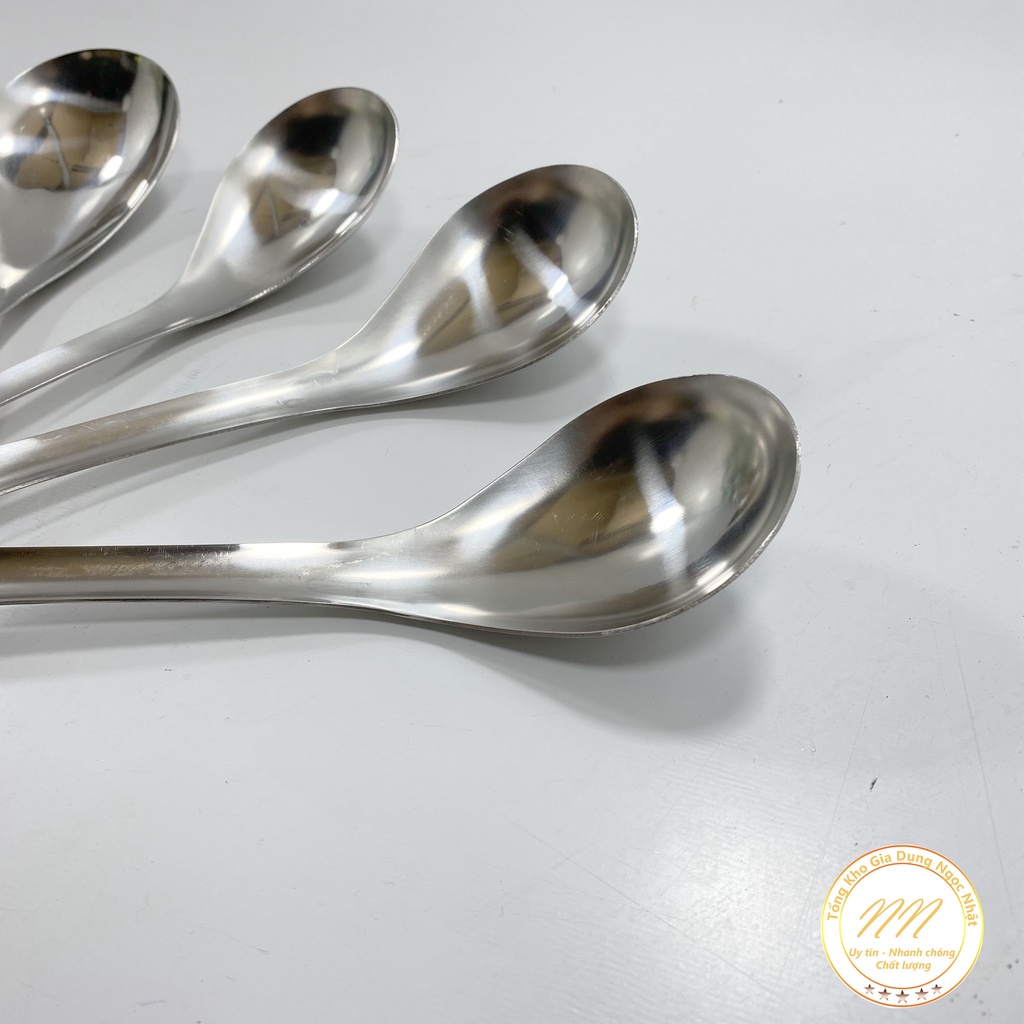 Muôi Múc Canh Inox Cao Cấp - Muôi Gù Liền Inox Sáng Bóng