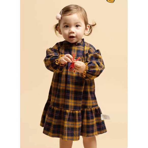 Váy đầm bé gái xuất Hàn dáng babydoll