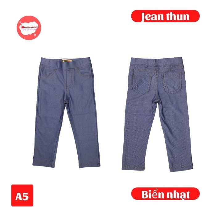 Quần legging giả jean cho bé gái từ 9-21kg - quần leggin - Tomchuakids