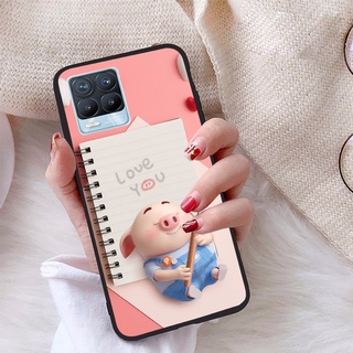Ốp lưng realme 8 pro viền dẻo tpu bst lợn tết