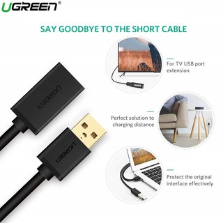 Cáp Nối Dài USB 3.0 dài 0.5M, màu đen UGREEN - 30125
