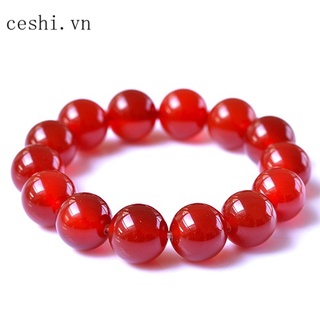 Natural Agate Bracelet Zodiac Year Red Agate Gem Bracelet Couple Bracelet