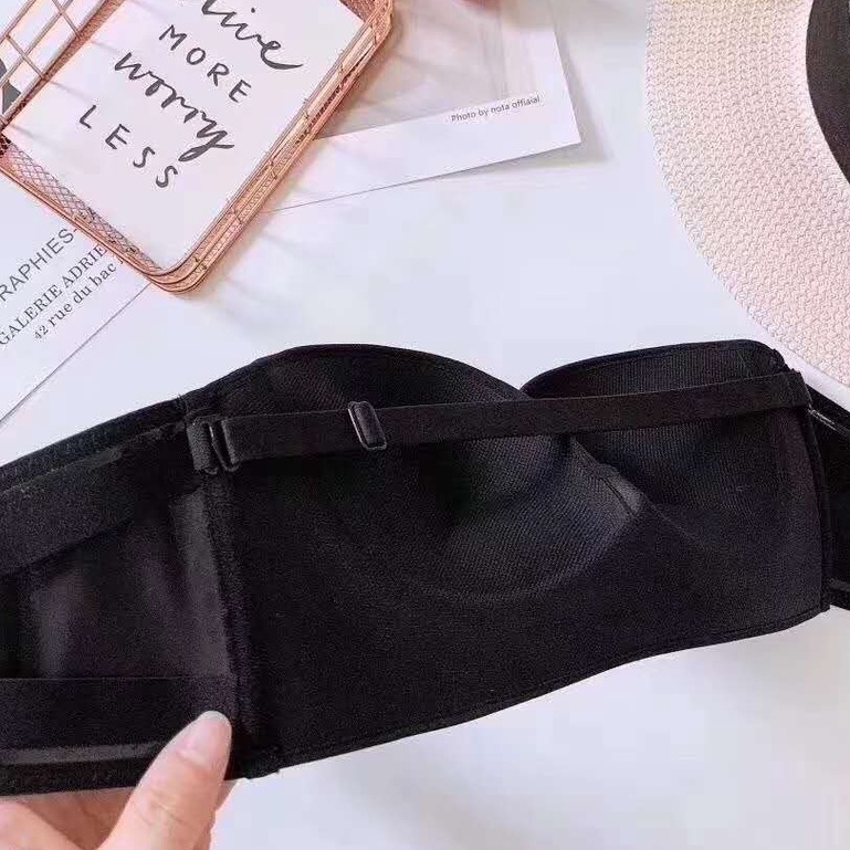 [Thanh Lý] áo lót cup ngực không dây chống tụt mặc áo hở vai KIMCHIBIKINI bra nữ cài trước đúc su nâng ngực AL005