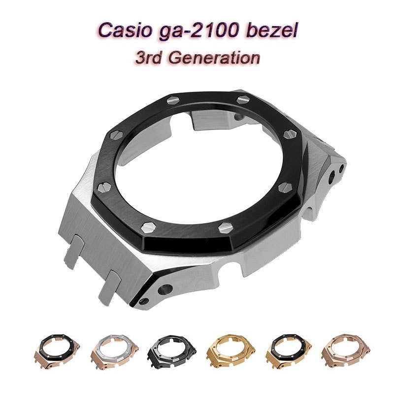Vỏ Bọc Đồng Hồ Bằng Thép Không Gỉ 316 Cho GA-2100 GA2110 3rd GA2100