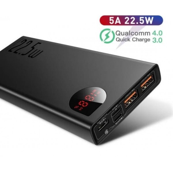 Pin dự phòng Baseus Adaman Metal Digital Fast Charge Power Bank 22.5W 10000mAh PPIMDA-B0A