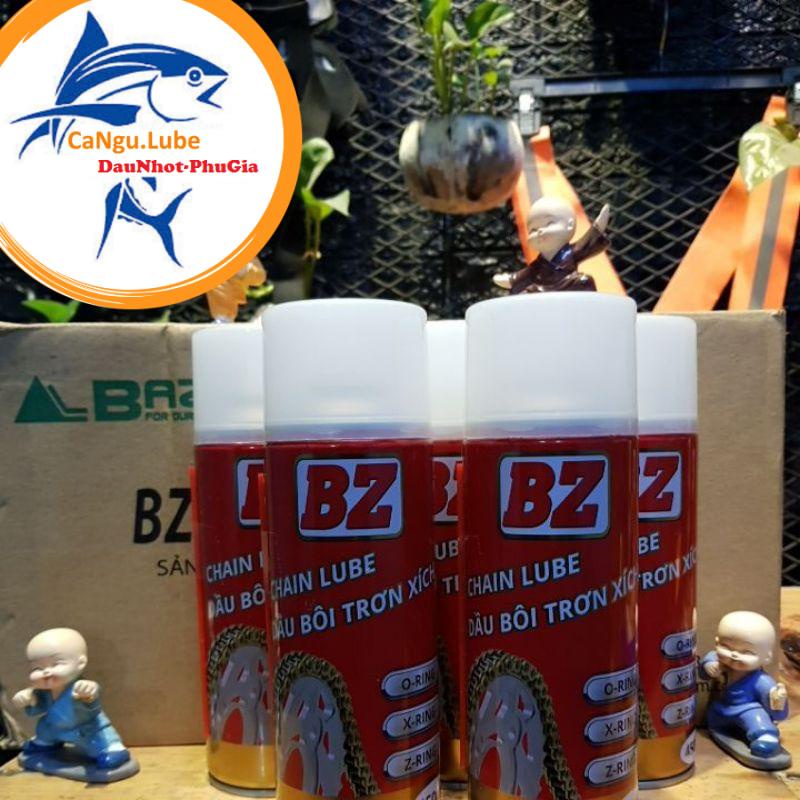 Thùng dưỡng sên BZ Chain Lube 450ml hàng Chính Hãng, đậm đặc , ko văng