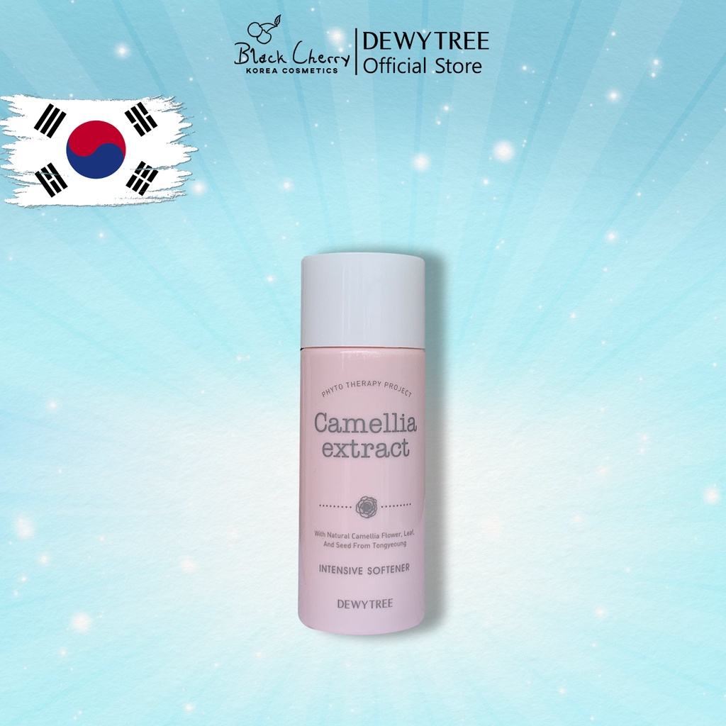 Nước hoa hồng tinh chất hoa trà làm sạch, cấp ẩm và chống lão hóa Dewytree Camellia Extract Toner 20ml