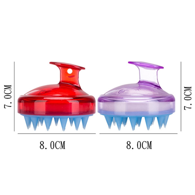 [Hàng mới về] Lược silicon mềm mát xa da đầu cầm tay tmdyx