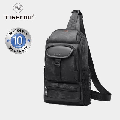 Tigernu 8182 Túi đeo chéo chống thấm nước cỡ lớn phong cách cổ điển Hàn Quốc thời trang cho nam