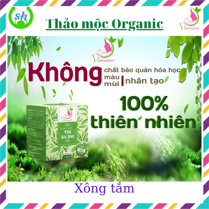 THẢO MỘC XÔNG TẮM SAU SINH Vimama- hộp 15 gói