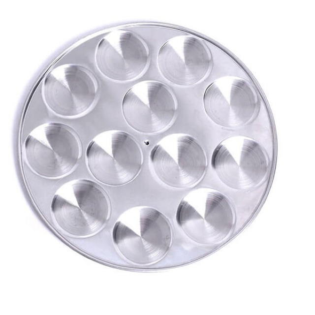 Khuôn Đổ Bánh Bèo Inox 32CM 12 Bánh