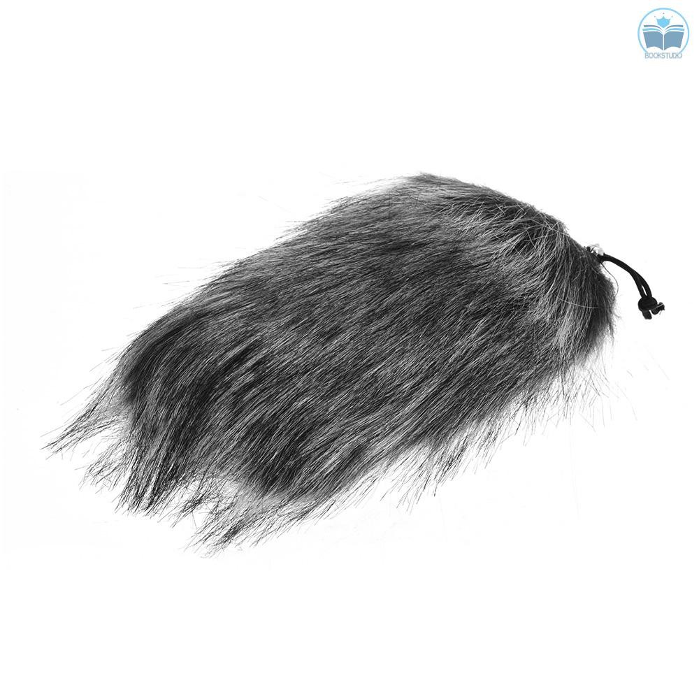 Universal Professional Microphone Furry Windscreen Flexible Mount Fur Windshield for Rode VMGO Video Mic GO, VideoMic Pr