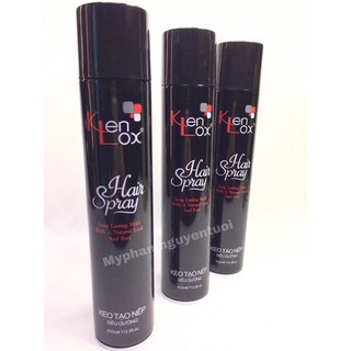 Gôm tạo kiểu tóc Kenlox Hair Spray 400ML Tạo kiểu, giữ nếp tóc