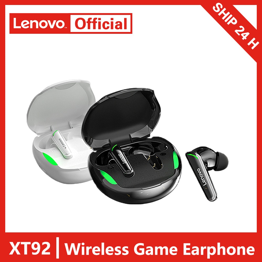 LENOVO Tai Nghe Không Dây Bluetooth 5.1 TWS XT92 Có Mic Âm Thanh Stereo Bass 3D Cho Chơi Game