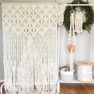 rèm trang trí rèm cửa vách ngăn Macrame