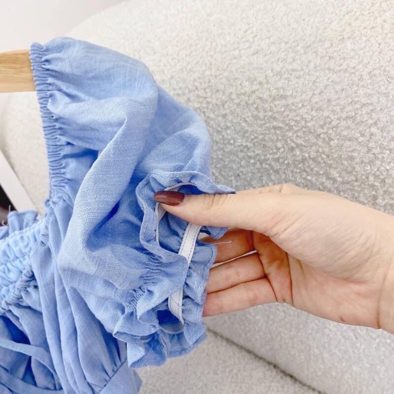 Váy đi biển Đầm mixi đi biển xẻ tà - Ảnh thật H clothes shop