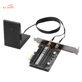Card Mạng Không Dây 2400mbps 2.4g / 5g Pci-E Ax200Ngw Bluetooth 5.0 + Wifi-Fi 6 Pci-E Pc