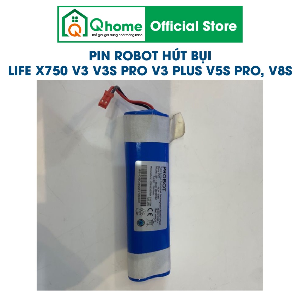 Pin nhập khẩu mới 100% cho robot hút bụi lau nhà ILIFE /X750/ V3/ V3S PRO/ V3 PLUS/ V5S PRO, V8S