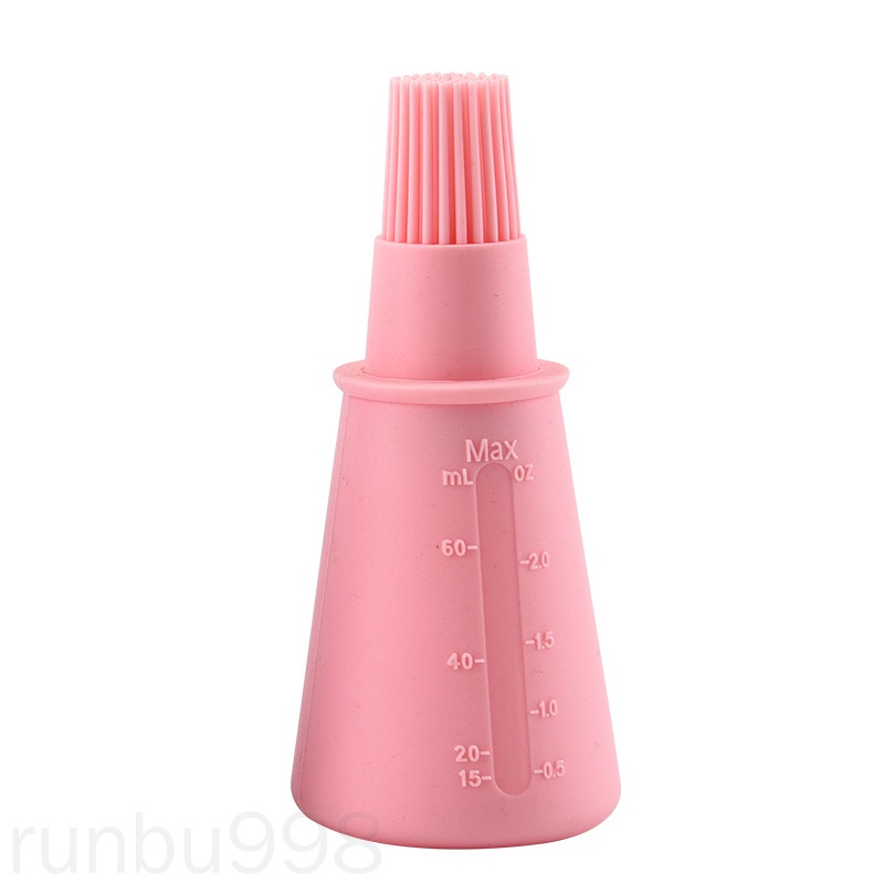 Bình Đựng Dầu Kèm Cọ Phết Bằng Silicone Trong Suốt Không Dính Chịu Nhiệt Dùng Làm Bánh Runbu998
