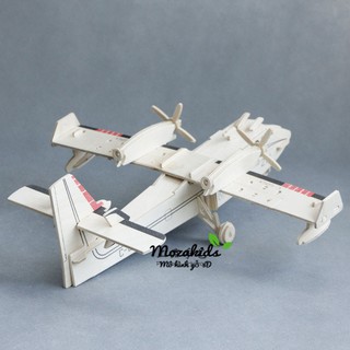 Đồ chơi lắp ráp gỗ 3D Mô hình Máy bay dân dụng