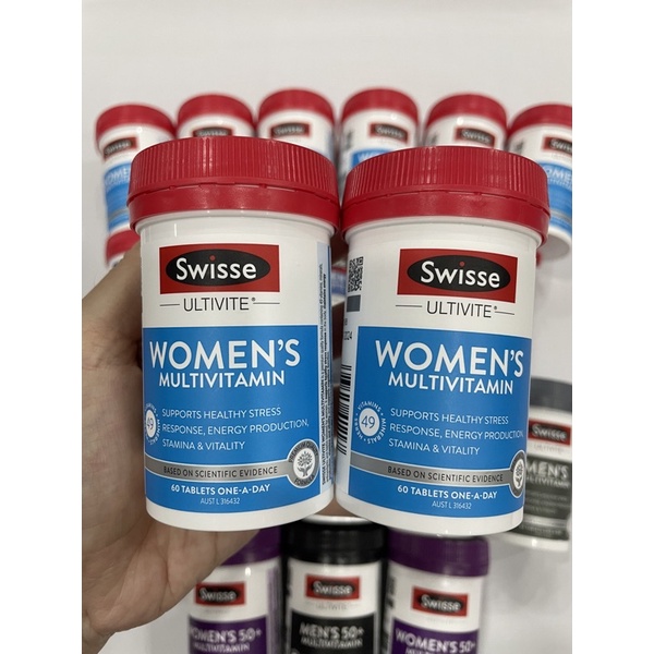 ( HÀNG CHUẨN AIR ) VIÊN UỐNG BỔ SUNG VITAMIN TỔNG HỢP DÀNH CHO PHỤ NỮ SWISSE WOMEN'S ULTIVITE MULTIVITAMIN 30 - 60 VIÊN