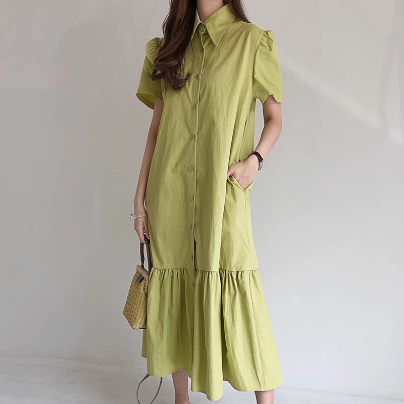 - Váy suông cộc tay đuôi cá nữ Ulzzang Hàn Quốc BORA SHOP