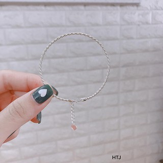 VÒNG TAY BẠC KIỂU XOẮN XỎ CHARM