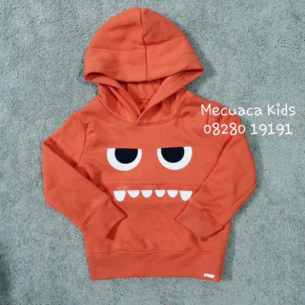 [6m-5y] Áo hoddie nỉ bông thu đông cho bé trai bé gái dư xịn