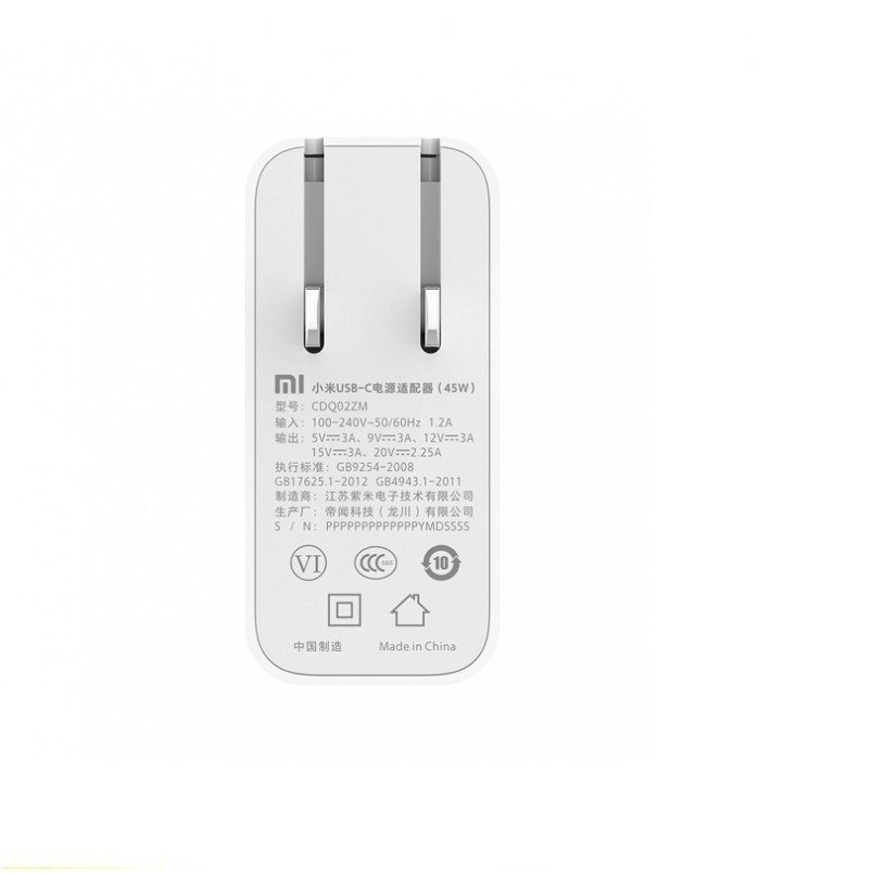 Sạc nhanh Xiaomi USB-C 45W 65W PD 2.0 QC 3.0 chất lượng cao