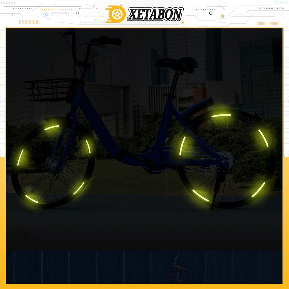 Tem dán vành phản quang Sport dành cho ô tô, xe máy, xe đạp, chống nước chịu nhiệt tốt hàng cao cấp