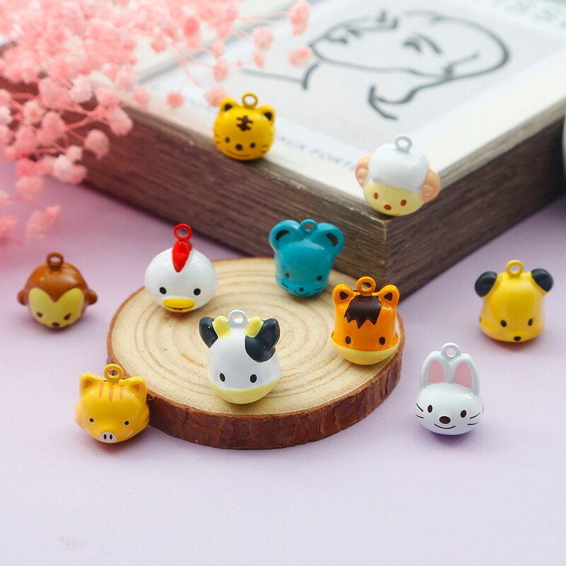 Chuông leng keng hình 12 con giáp dùng trang trí tiệc Giáng sinh/ làm đồ thủ công